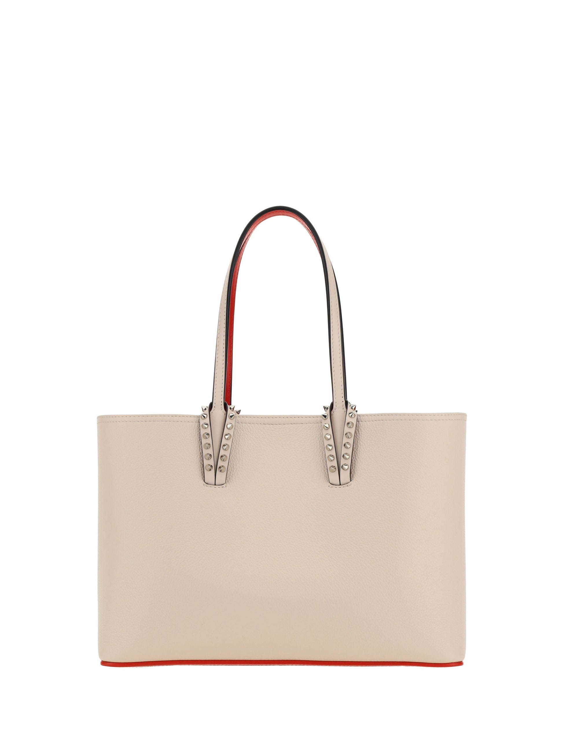 CHRISTIAN LOUBOUTIN Louboutin Cabata Small Beige Tote