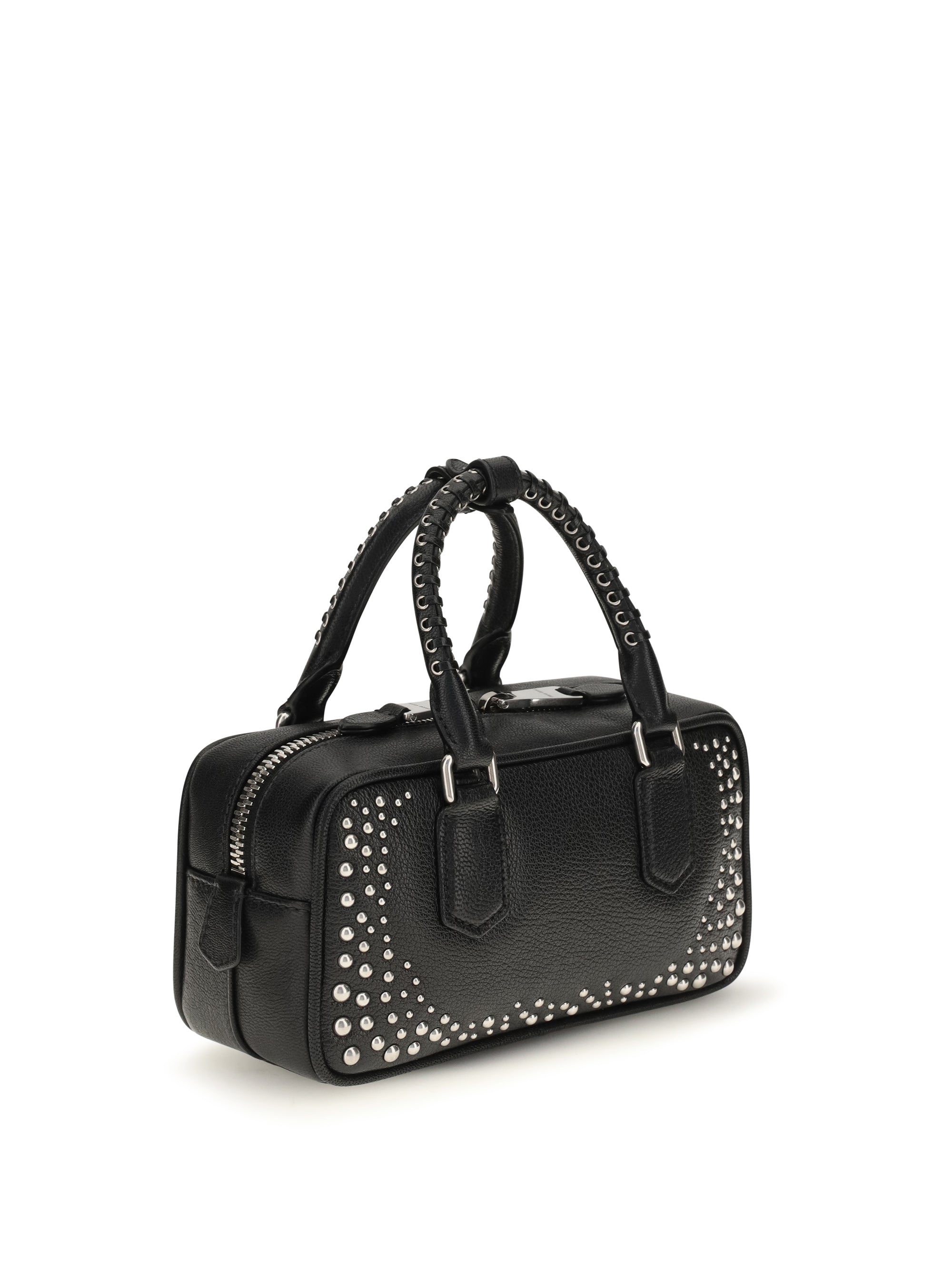 arcadie studded leather handbag