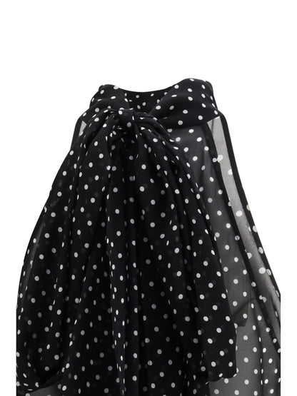 TOM FORD 40 silk polka dot blouse