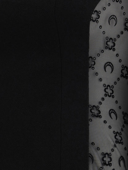 MARINE SERRE 36 wool bouclé sleeveless mini dress