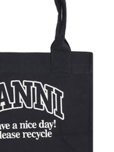 GANNI OS cotton tote bag