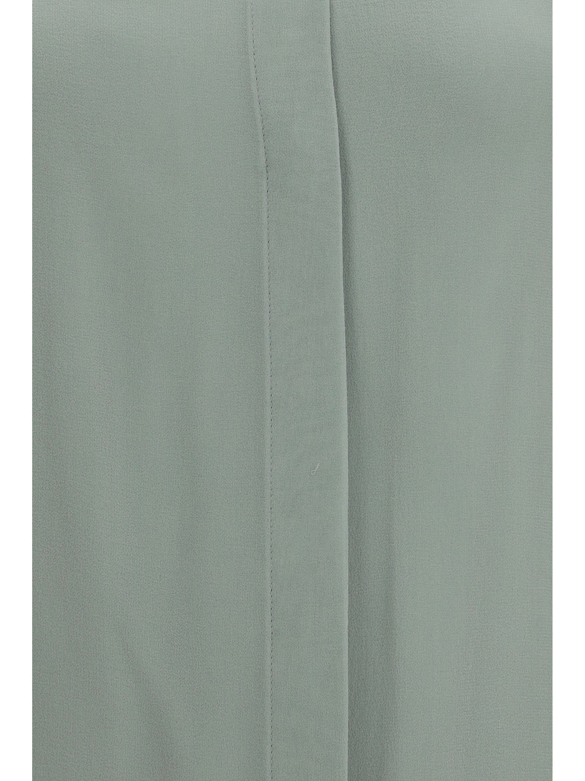 long-sleeve silk shirt