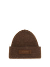 gros grain ribbed beanie