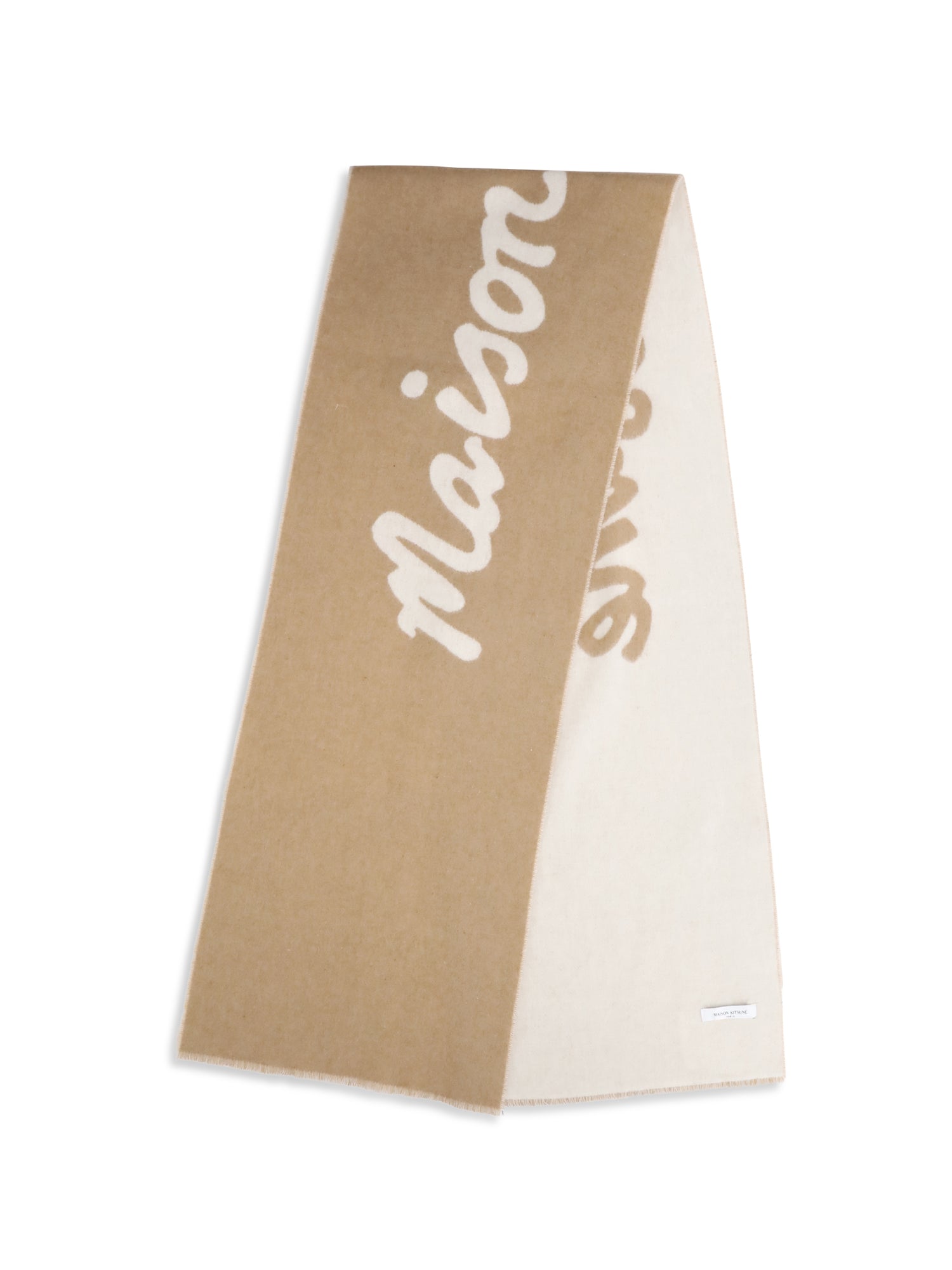 MAISON KITSUNÉ OS wool scarf