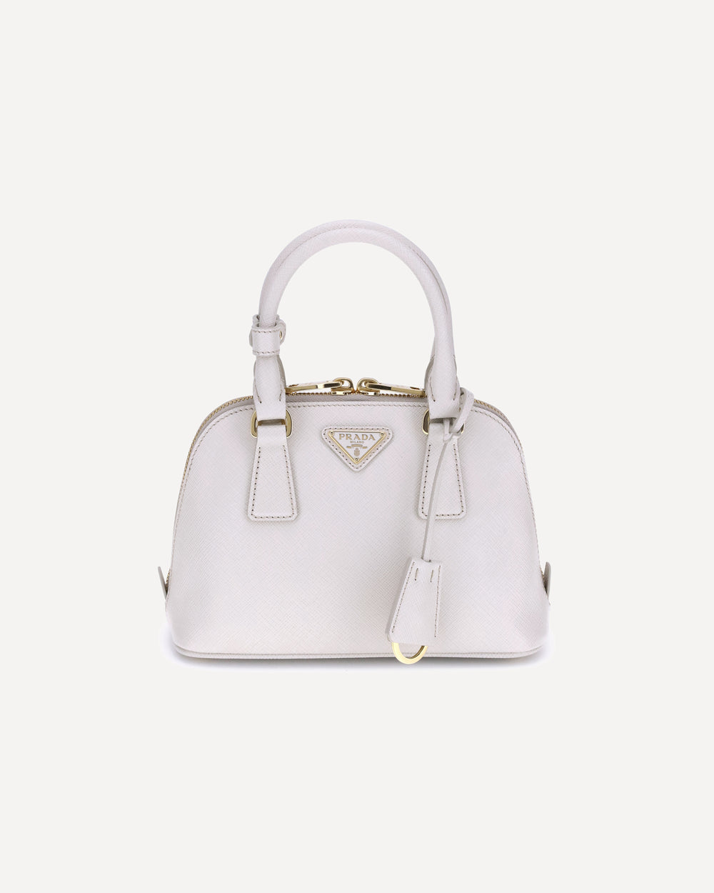Prada Logoed Handbag White