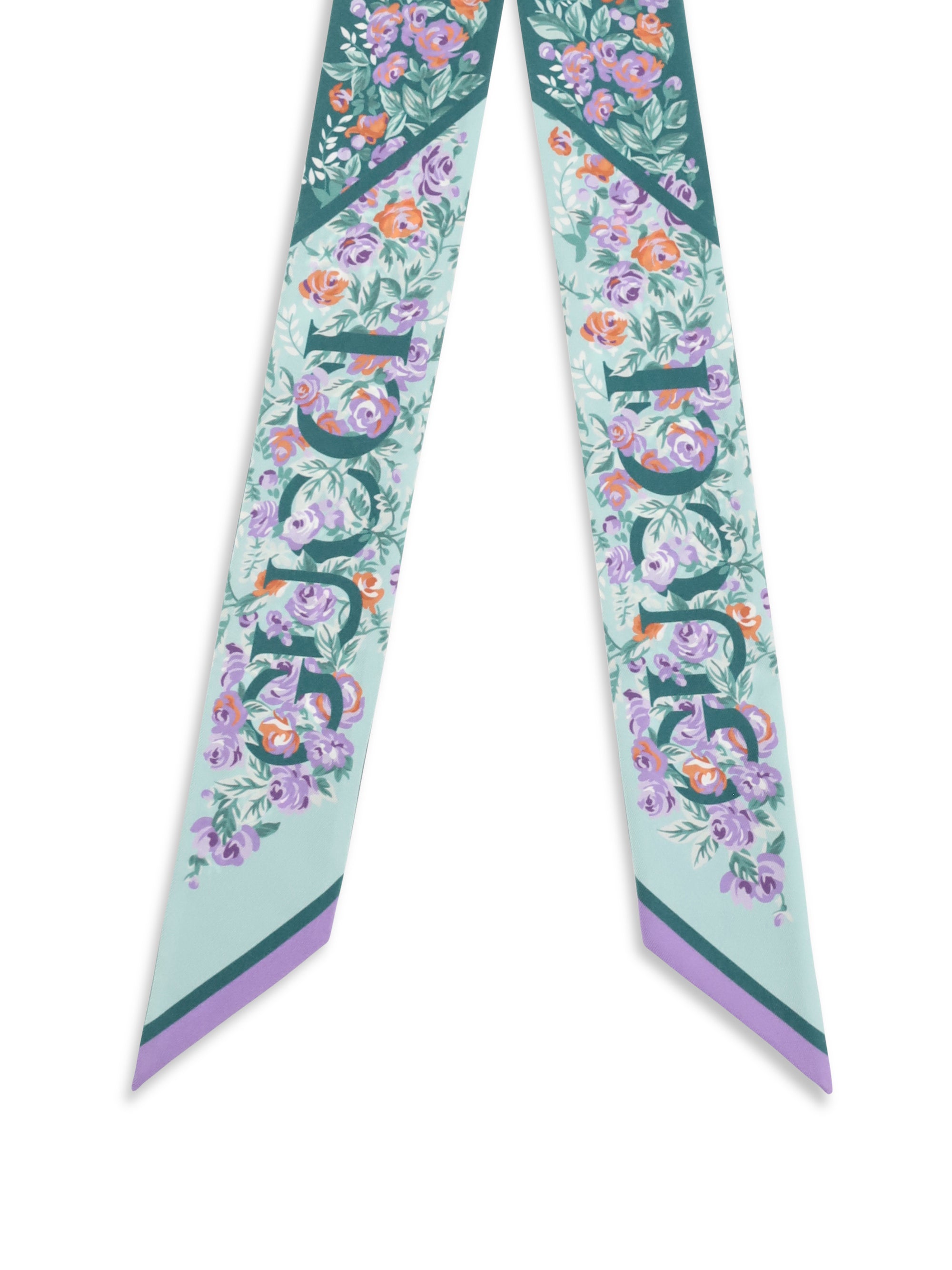 printed silk twill scarf