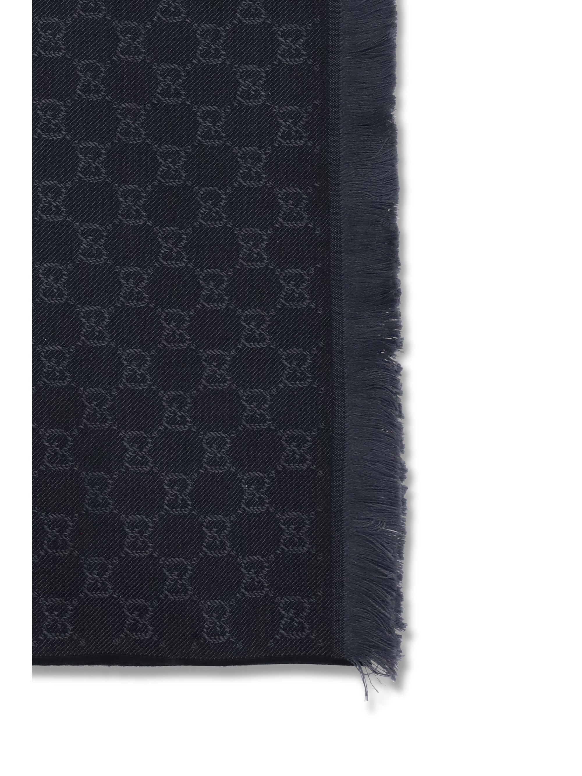 gg supreme embroidered wool scarf