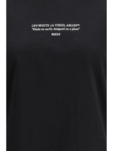 OFF-WHITE L made on earth, designed on a plane t-shirt