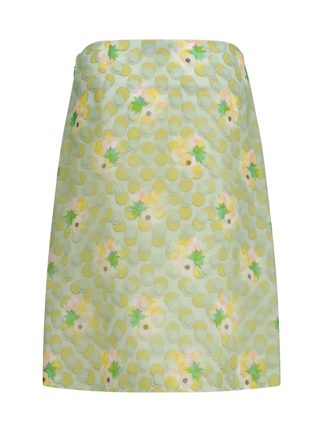 FENDI 42 bouquet organza skirt
