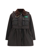 BARBOUR 6 waxed peplum jacket by barbour x ganni 