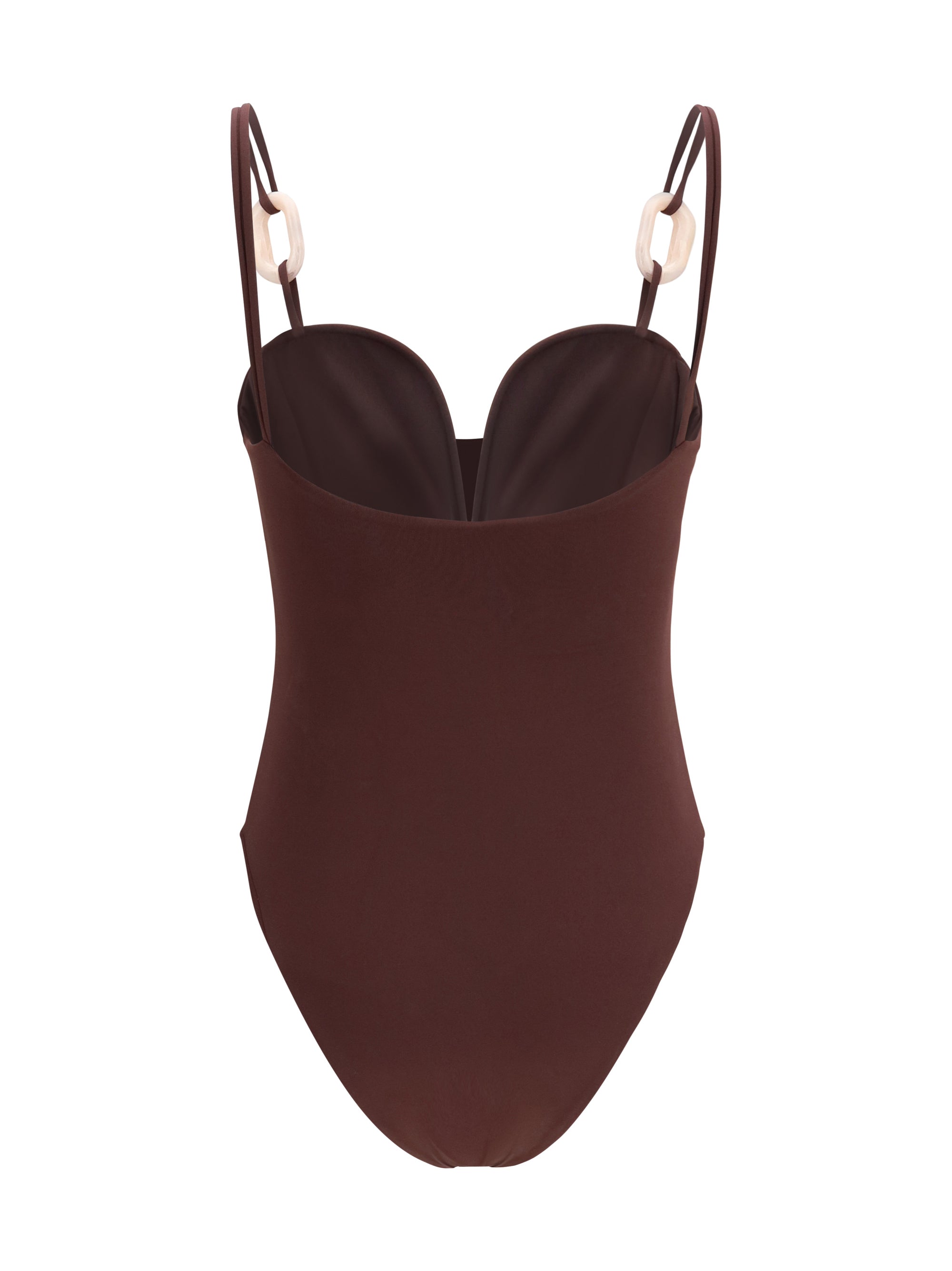 stretch nylon one-piece swimsuit
