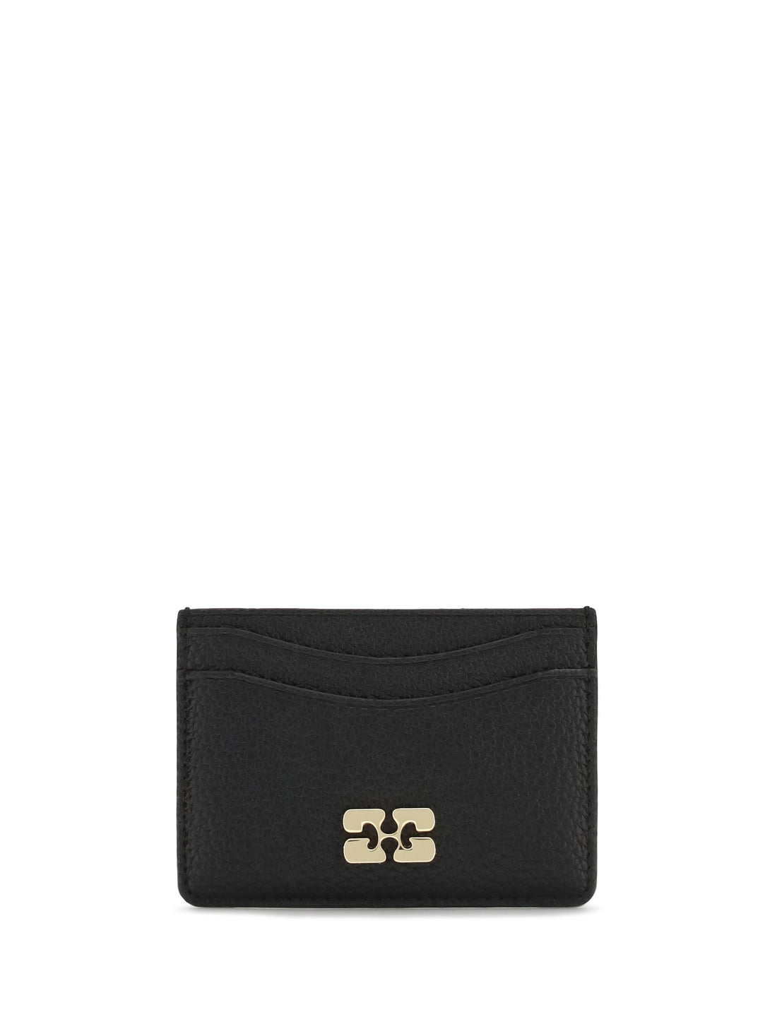 GANNI OS grained leather card holder 