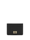 grained leather card holder