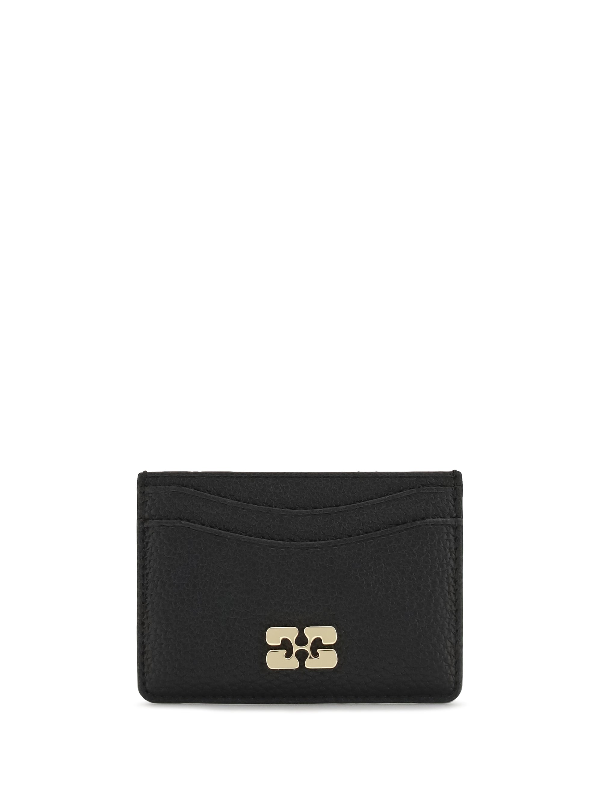 grained leather card holder