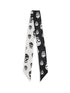ALEXANDER MCQUEEN OS skull ribbon scarf 