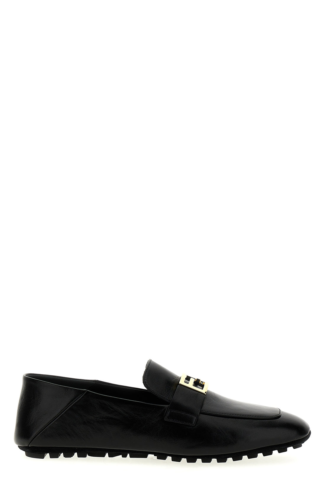 FENDI 37 baguette leather loafers