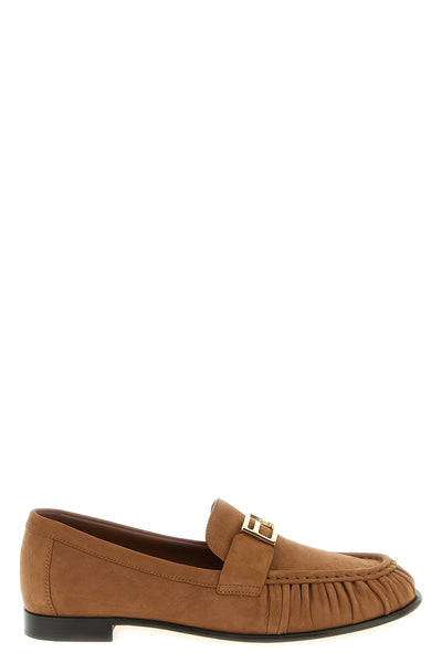 baguette nubuck loafers