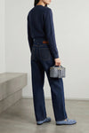 baguette cotton denim loafers
