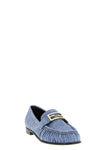baguette cotton denim loafers