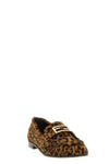 baguette loafers in animal print pony hair