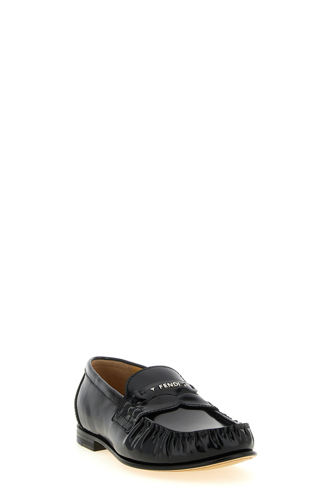 FENDI 36.5 the fendi fendi scrunch moccasins stand out for a sartorial construction defin