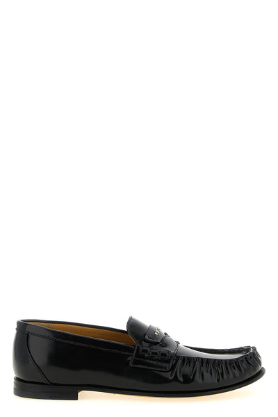 the fendi fendi scrunch moccasins stand out for a sartorial construction defin