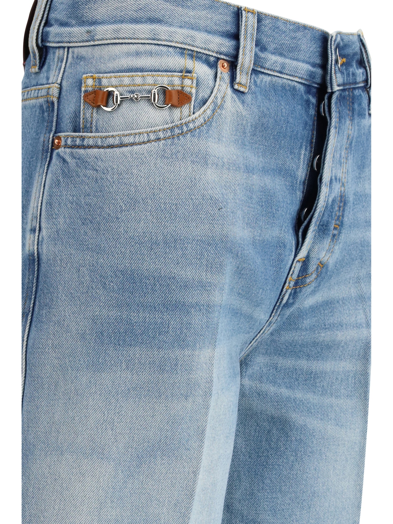 GUCCI 25 cotton denim flare trousers