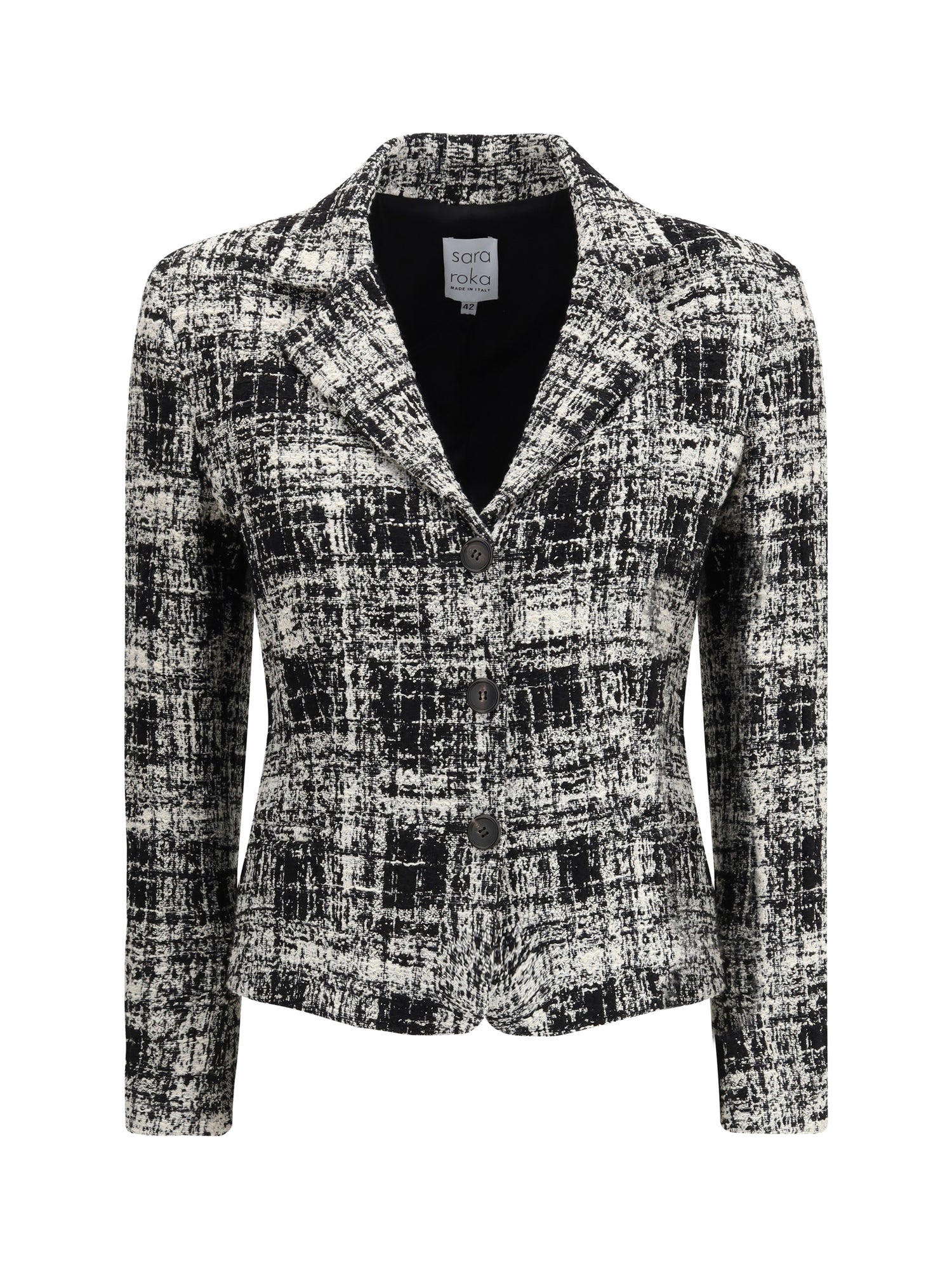 SARA ROKA 40 tweed jacket 