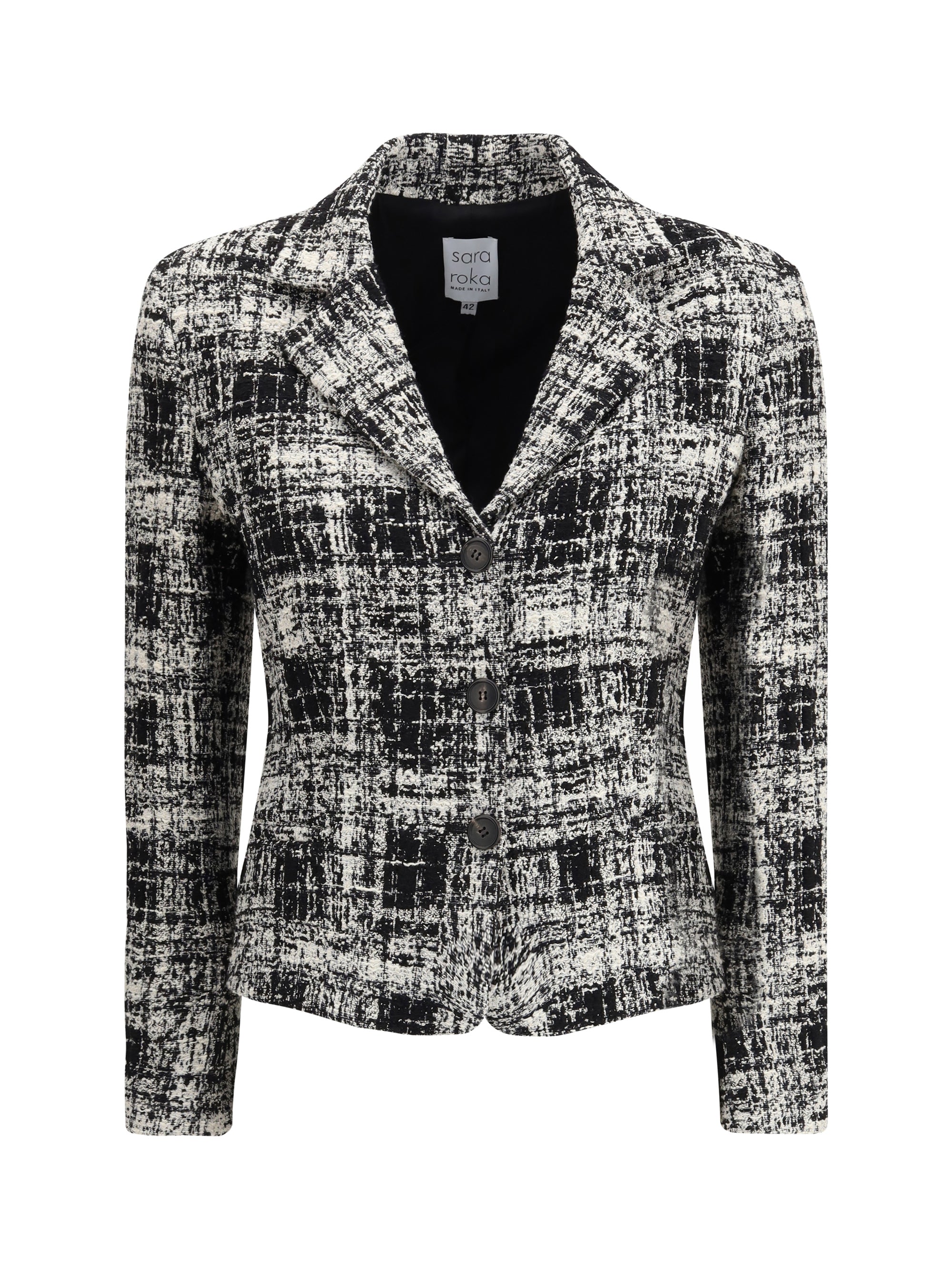 SARA ROKA 40 tweed jacket 
