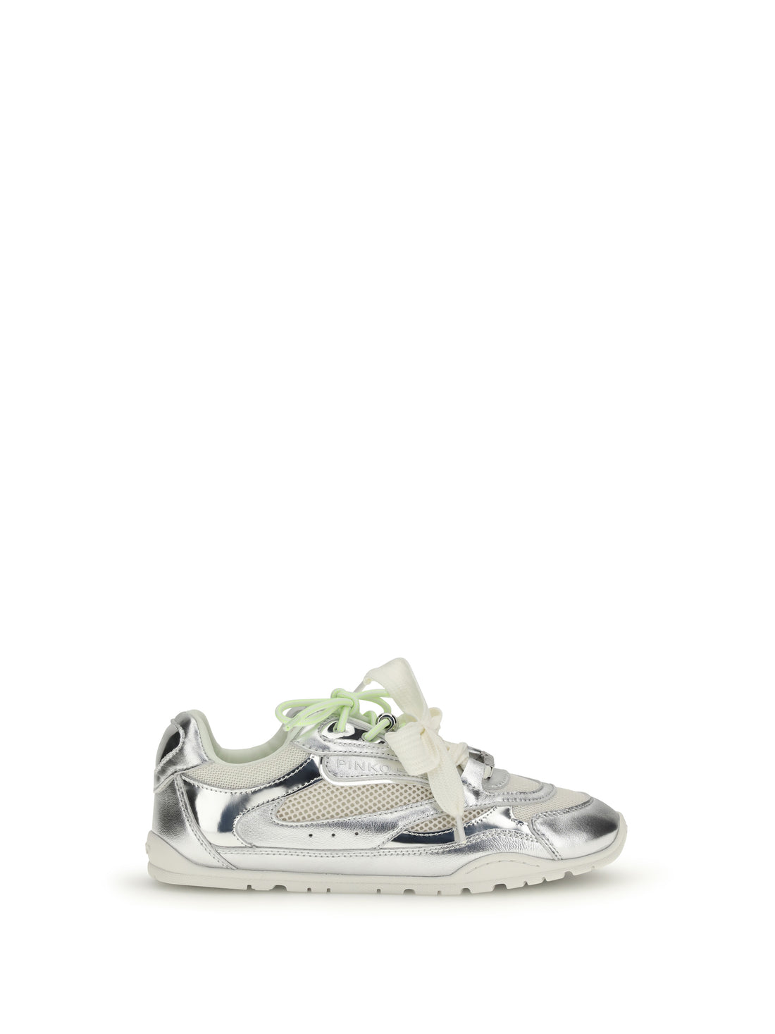 PINKO 36 yulia sneakers in mesh with leather inserts