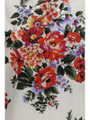 cotton shirt with bouquet print