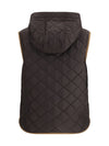 hooded padded gilet
