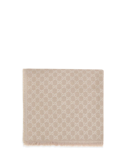 GUCCI OS gg supreme print wool scarf