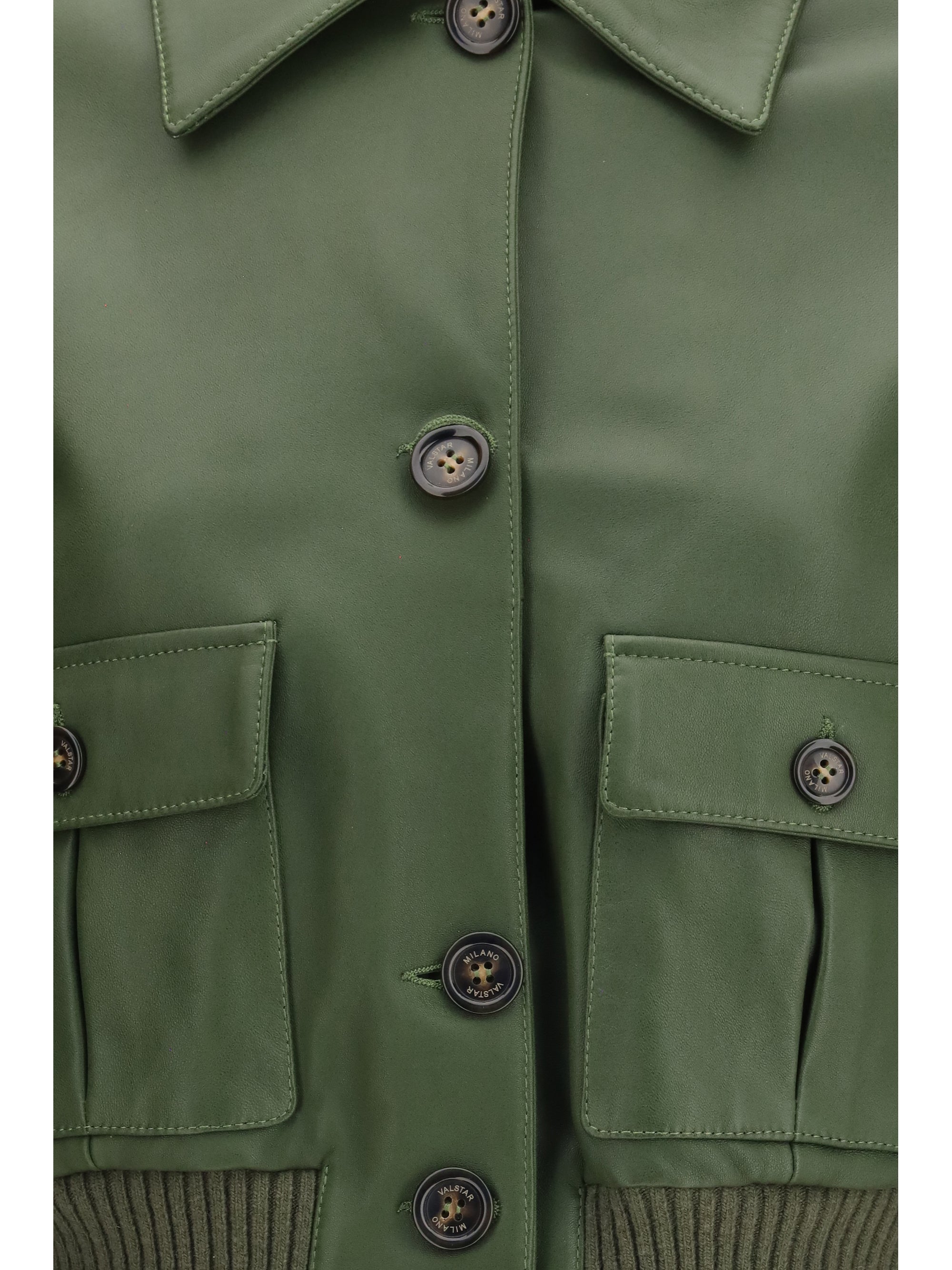 cropped nappa valstarino jacket