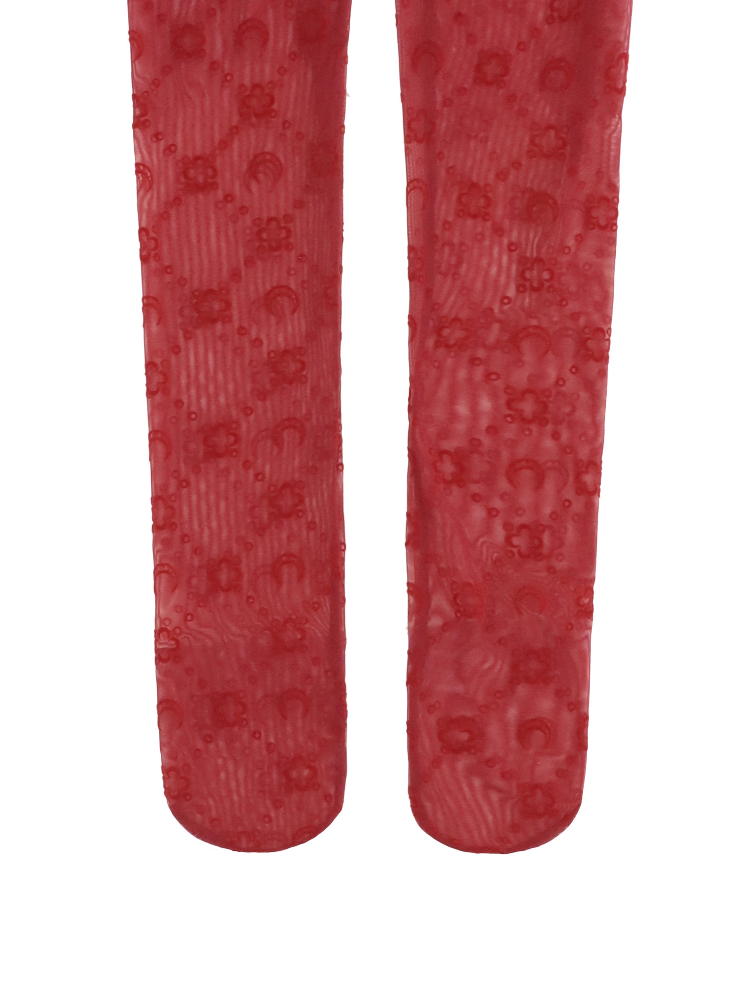 MARINE SERRE M recycled mesh flocked tights 