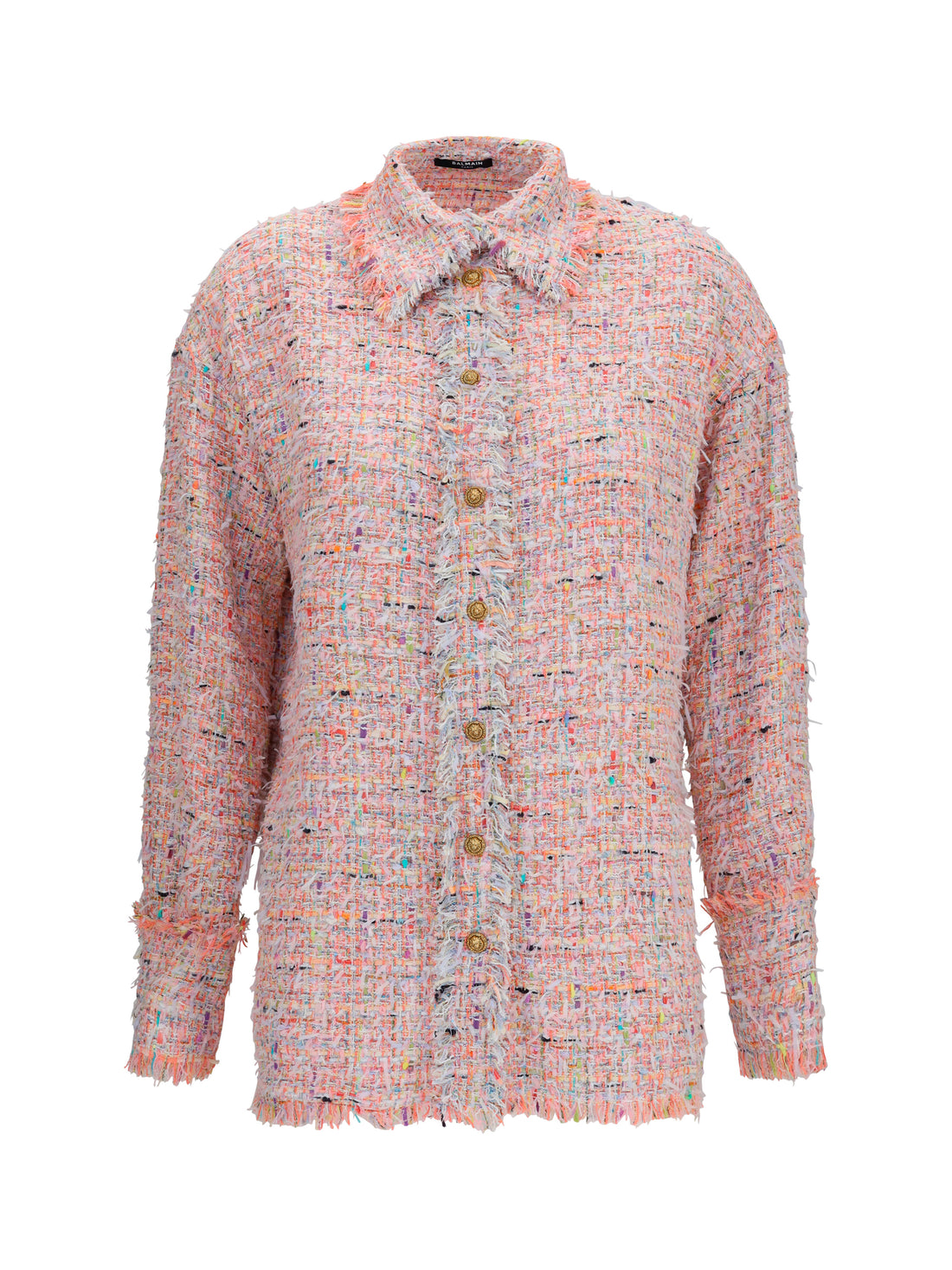 BALMAIN 38 tweed shirt