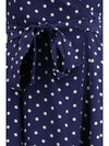 polka-dot silk dress