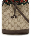 web stripe bucket bag