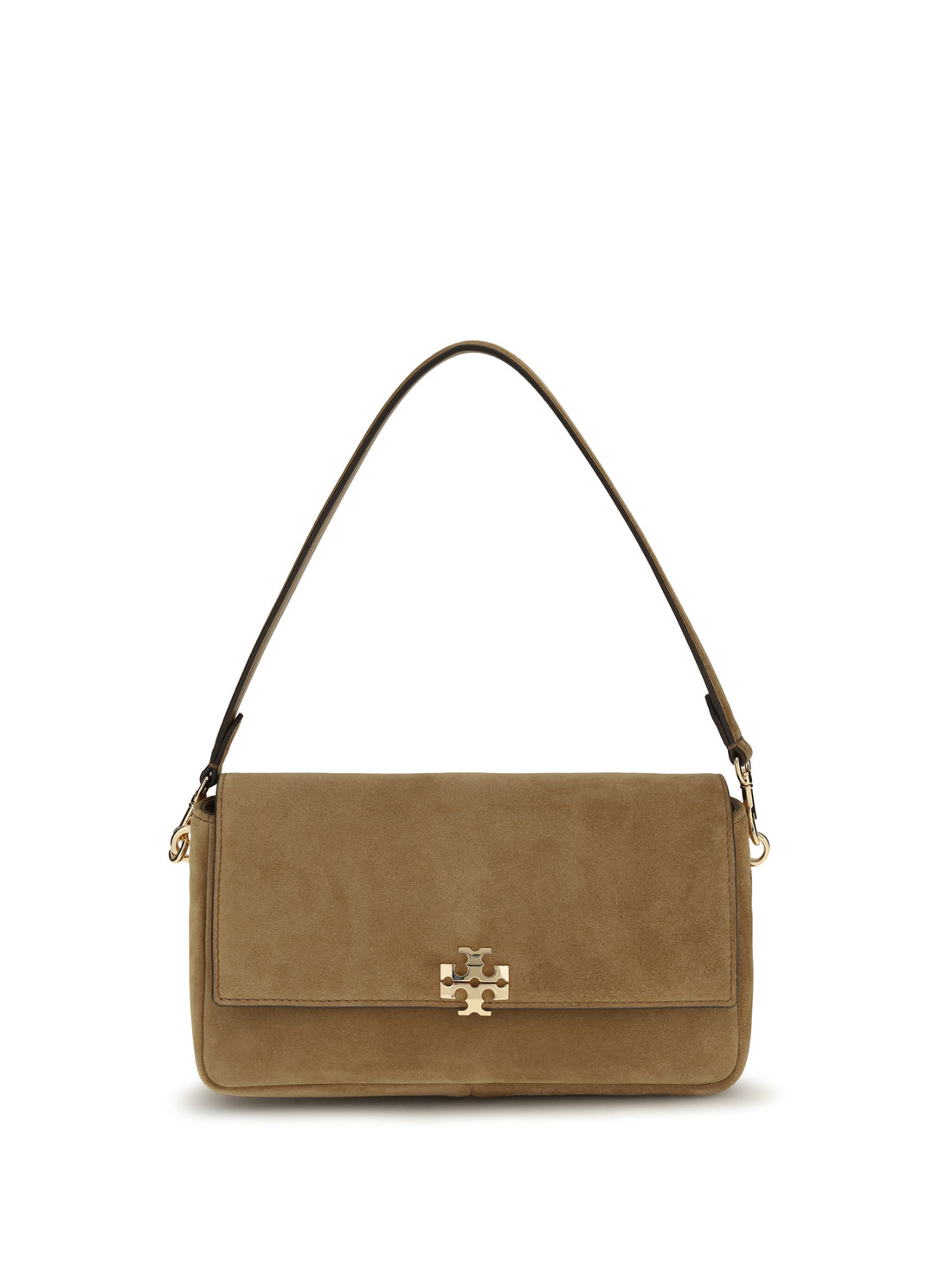 TORY BURCH OS charlie mini suede shoulder bag