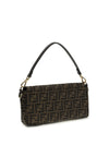 baguette shoulder bag in ff jacquard