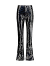 straight fit vinyl pants