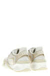 tech mesh and suede fendi flow sneakers