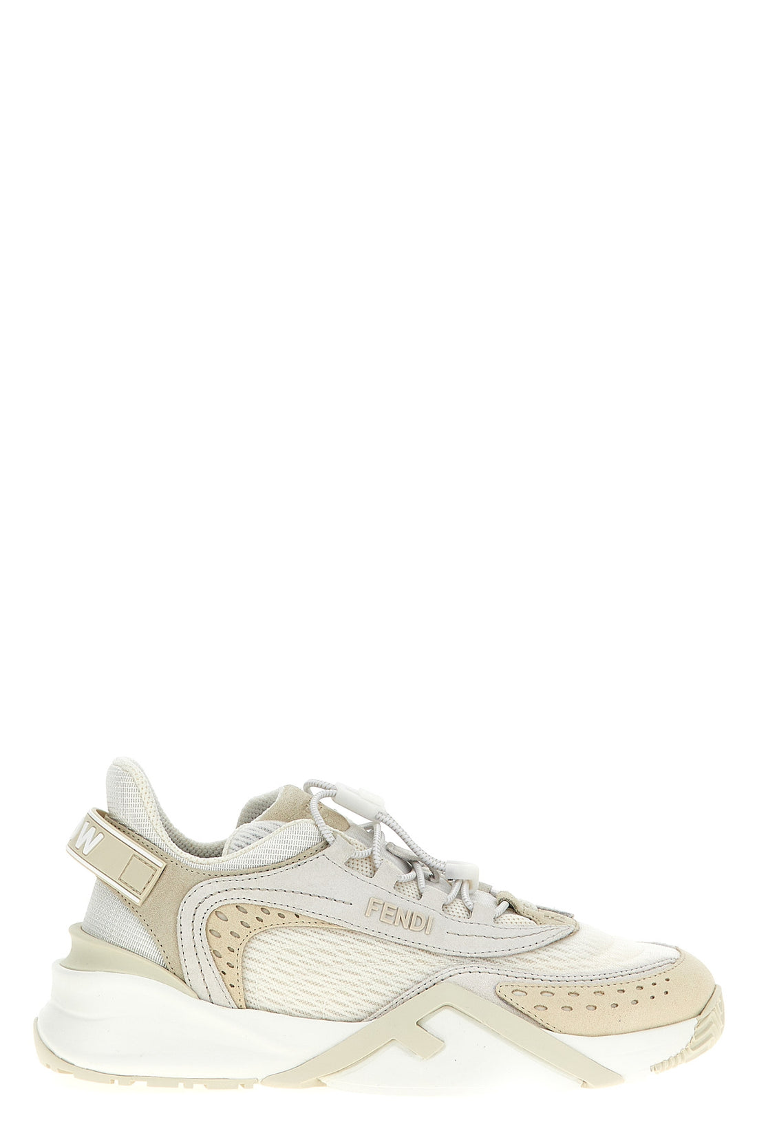 FENDI 36 tech mesh and suede fendi flow sneakers
