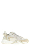tech mesh and suede fendi flow sneakers