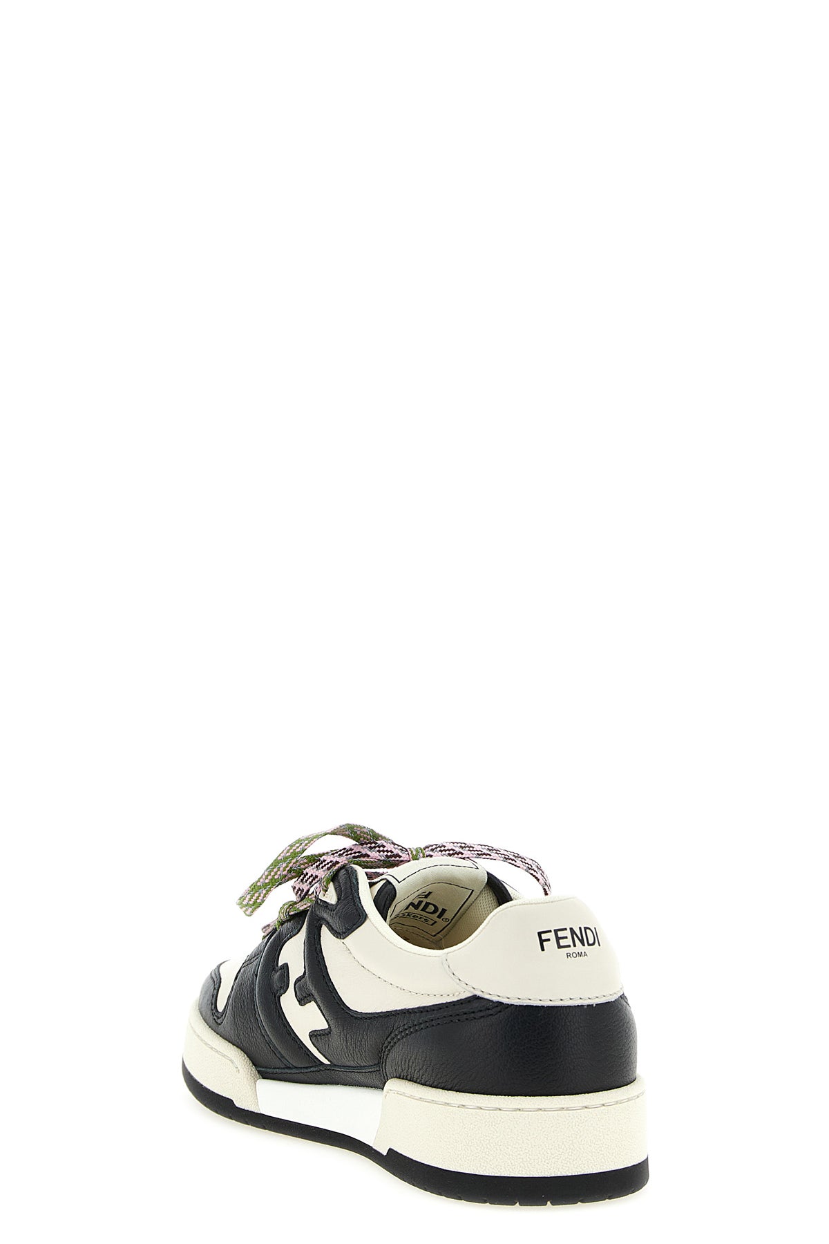 fendi match leather sneakers