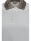 polo with embellished collar
