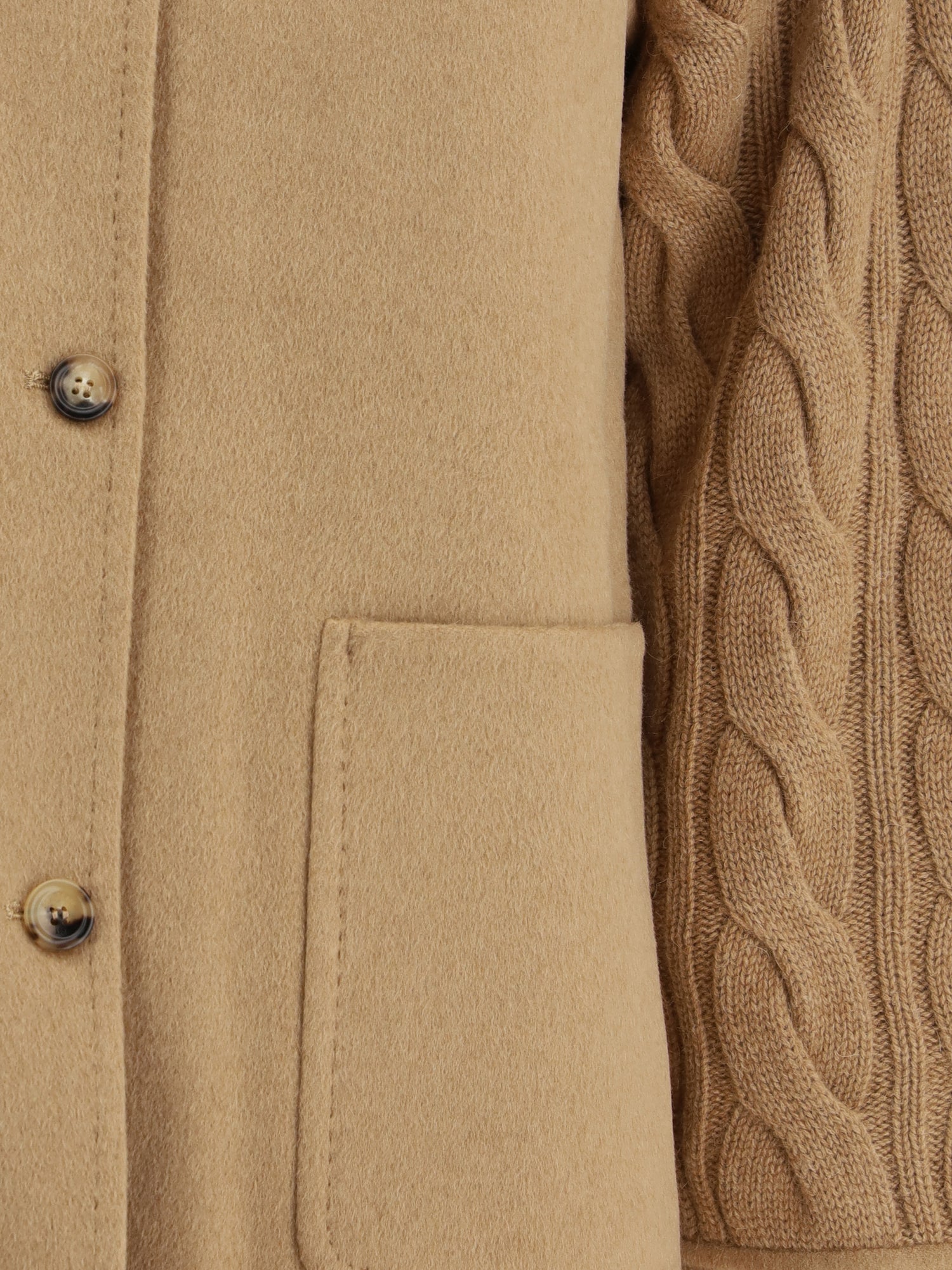 MAX MARA L double-breasted jacket with contrasted sleeves 