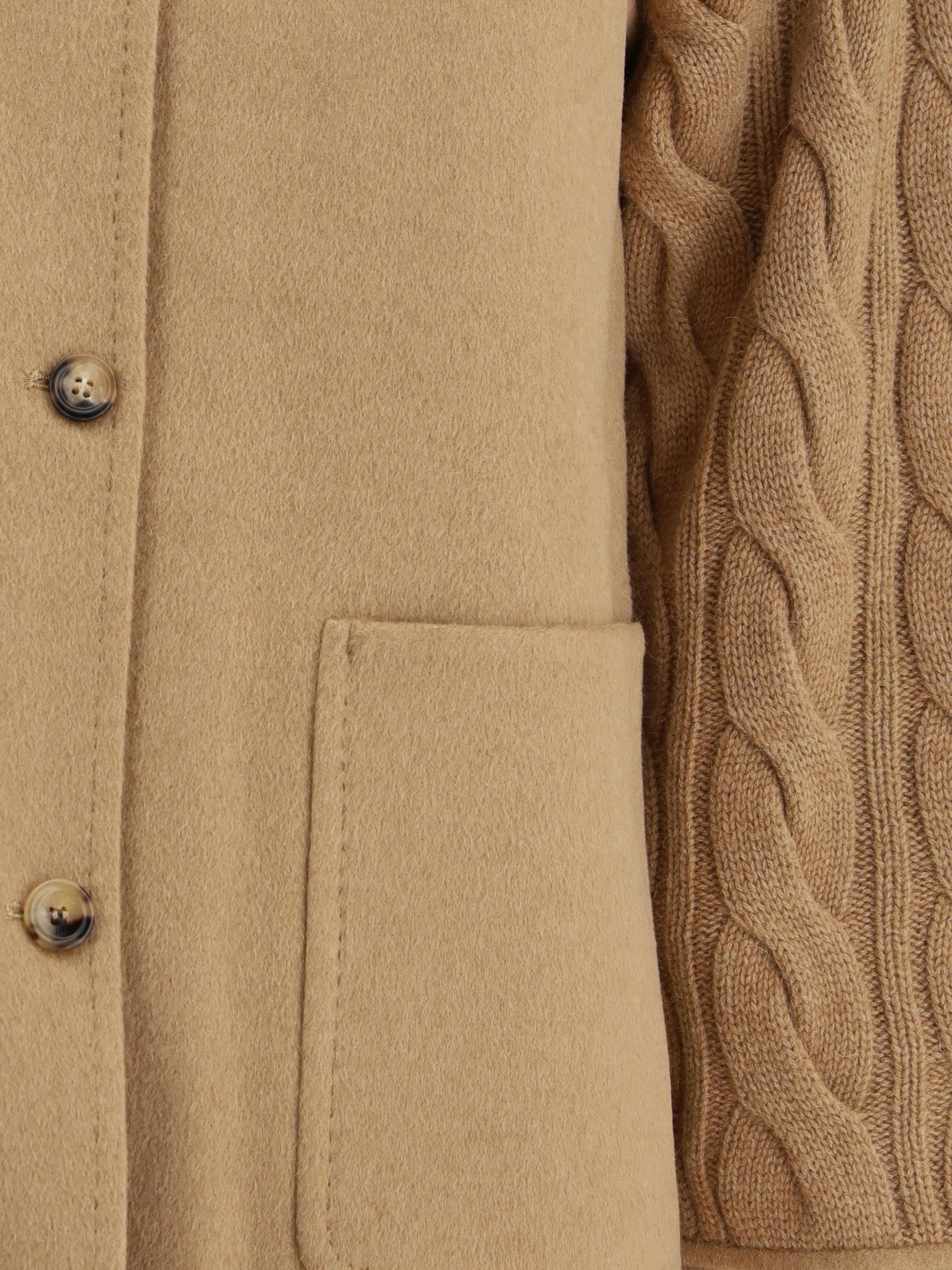 MAX MARA L double-breasted jacket with contrasted sleeves 