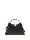 gyoza suede shoulder bag
