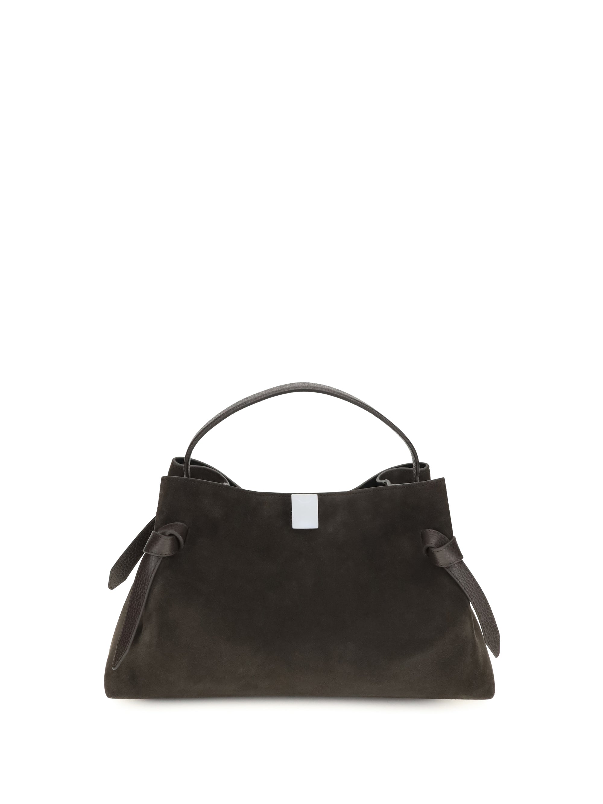 gyoza suede shoulder bag